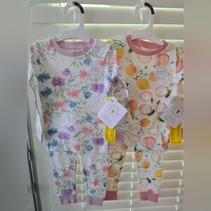 Set of 2 BURTS BEES BABY Super Soft Snug-fit Tee &Pant Sets -Size 2 T - NWT